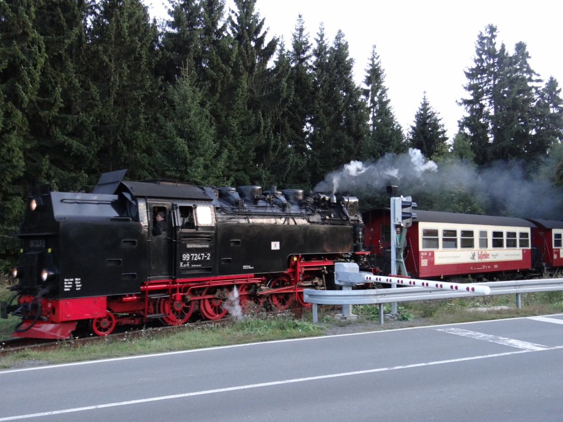 Harzer Schmalspurbahn in Dreiannenhohne im Harz